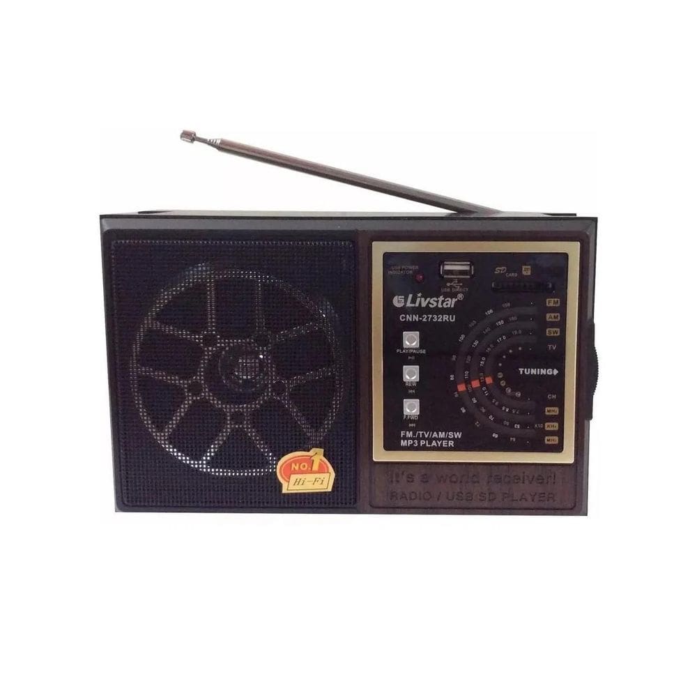 Radio Livstar Recarregável Retro 2732
