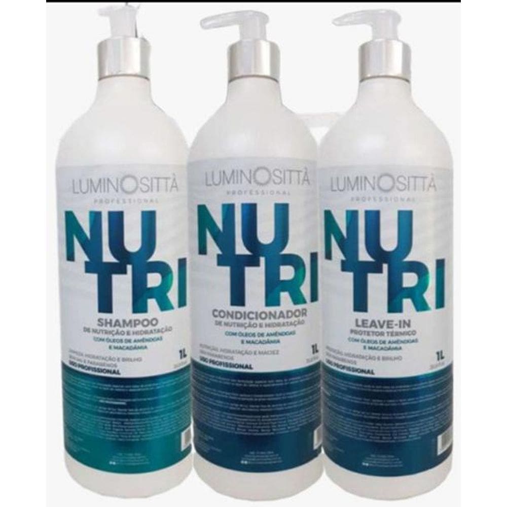 Kit Nutri Hidratação 3 Passos De 1 L - Luminosittà