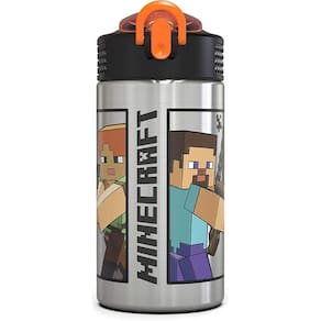 Garrafa de água Zak Designs Minecraft em aço inoxidável 460ml