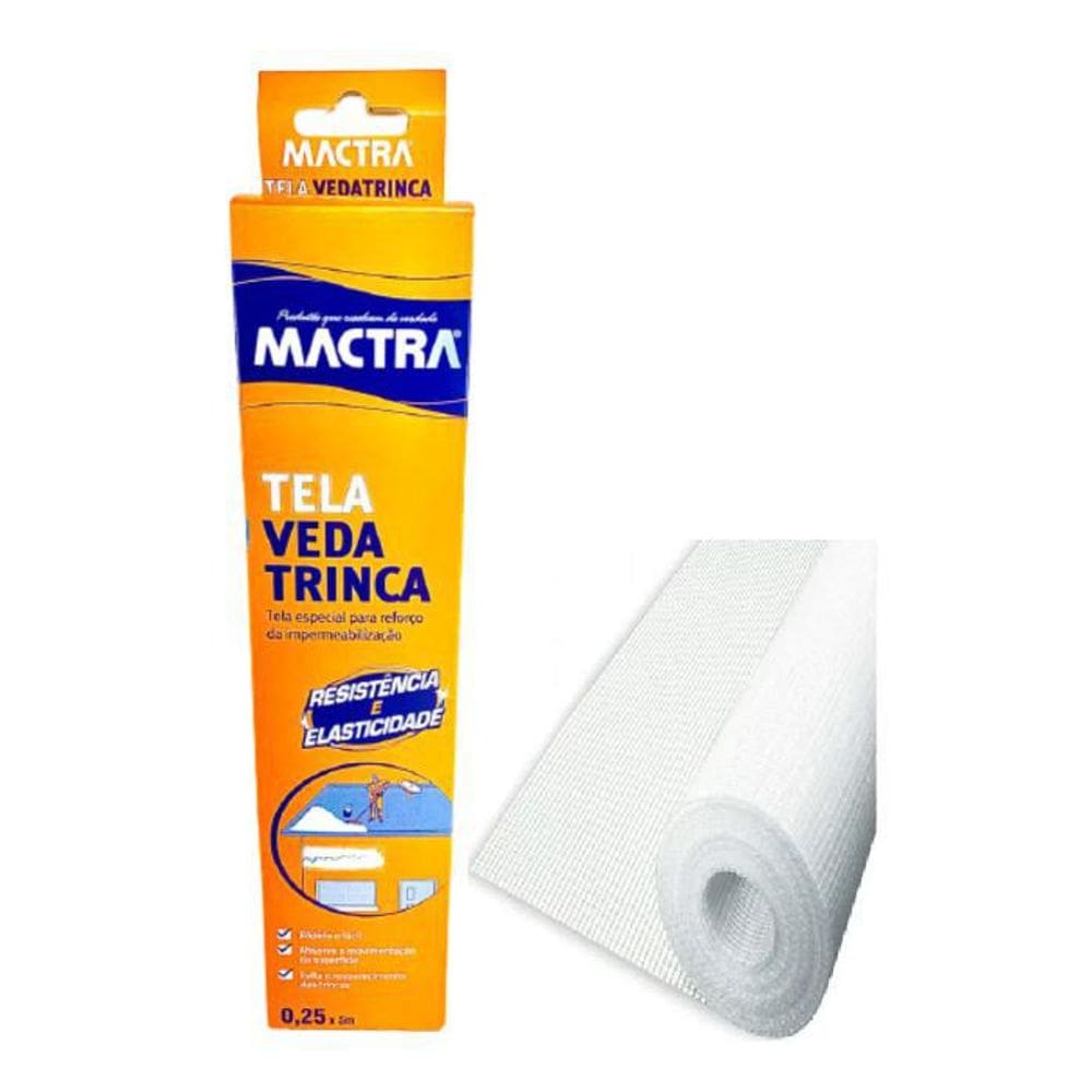 Tela Vedatrinca Impermeabilização 25Cm X 5M Mactra
