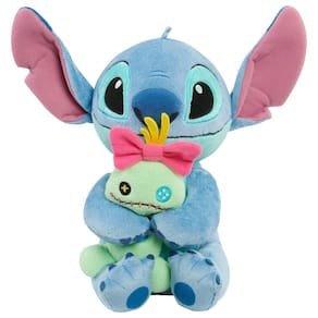 Bicho de pelúcia Disney Classics Lil Friends Stitch com Scrump