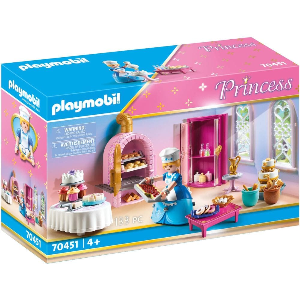 Padaria Playmobil Castle com boneco, forno, armazenamento e acessórios
