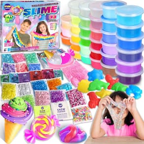 Kit Slime FunKidz, 33 xícaras, pacote Jumbo Premade Ultimate Slime