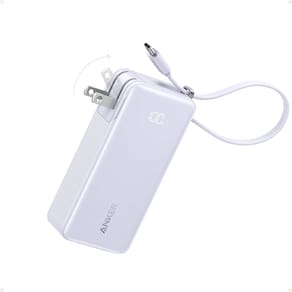 Banco de potência Anker Nano 3 em 1 de 10.000 mAh com cabo USB-C de 30 W