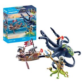 Brinquedo Playmobil Pirates Battle com Giant Octopus 71419 4+ Years