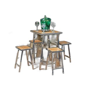 Conjunto De Mesa E 4 Cadeiras Para Varanda Ou Área Externa