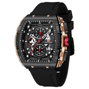 Relógio Mini Focus exclusivo para homens com cronógrafo impermeável de 30 m