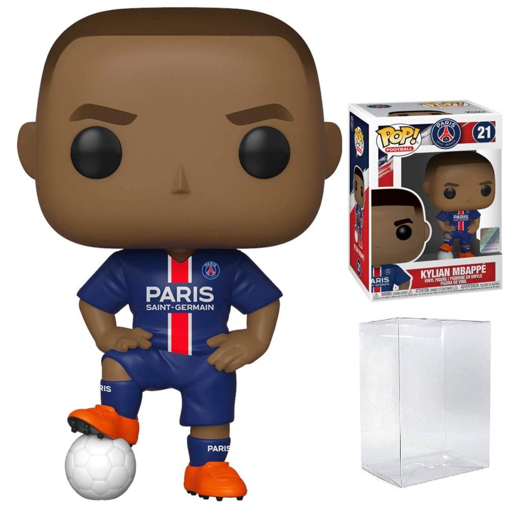 Boneco de ação Funko POP! Esportes Futebol Paris Saint Germain Kylian Mbappe #21