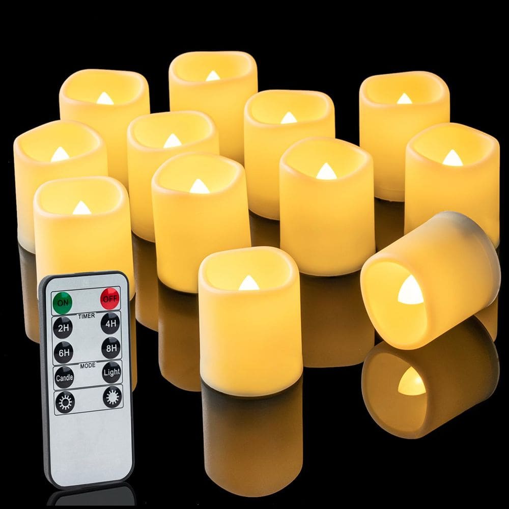 Velas votivas LED de controle remoto Homemory 400+ Hours