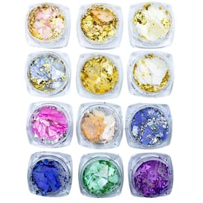 Kit 12 Madrepérola Encapsulamento Unhas De Gel, Arte Sedução