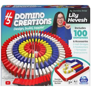 Conjunto de dominó Spin Master Games H5 Domino Creations 100 peças