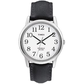 Relógio Timex Easy Reader T205019J para homens com couro preto