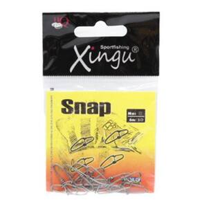 Kit 10 Snap Pesca Xingu N-5 Aço Inox Suporta Até 32Kg