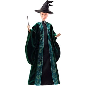 Boneca Harry Potter Minerva MCGONAGALL com moda e varinha