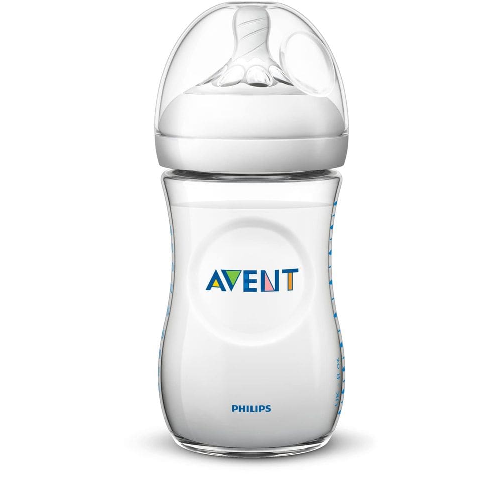 Mamadeira Philips Avent Natural 125 ml, pacote com 2, transparente