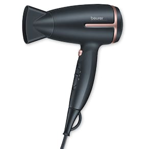 Secador de cabelo Beurer HC25 Ionic 1600W Anti Frizz Travel Preto/Rosa