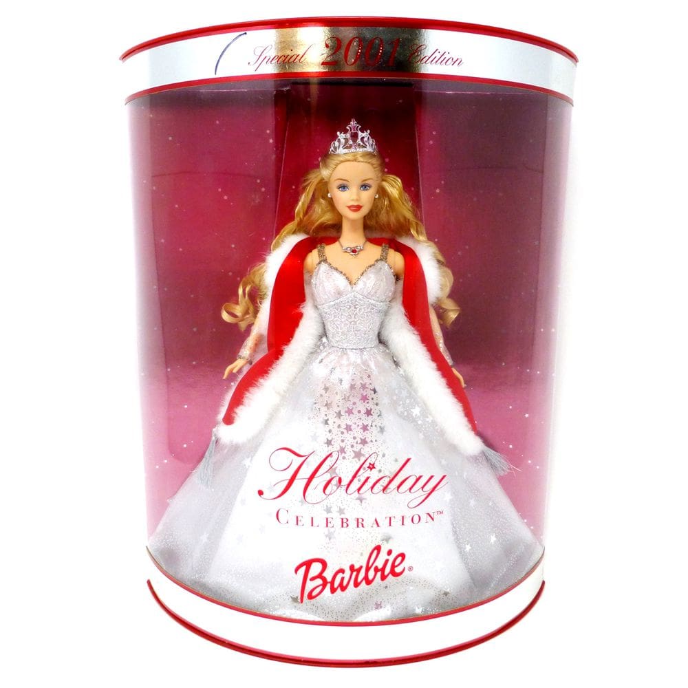 Boneca Barbie Holiday Celebration 2001 Edição especial rara