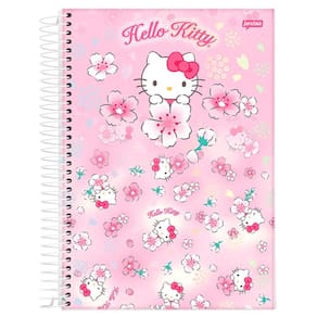 Caderno Univ. 160 fls 10 Mat. Hello Kitty Capa 1 - Jandaia