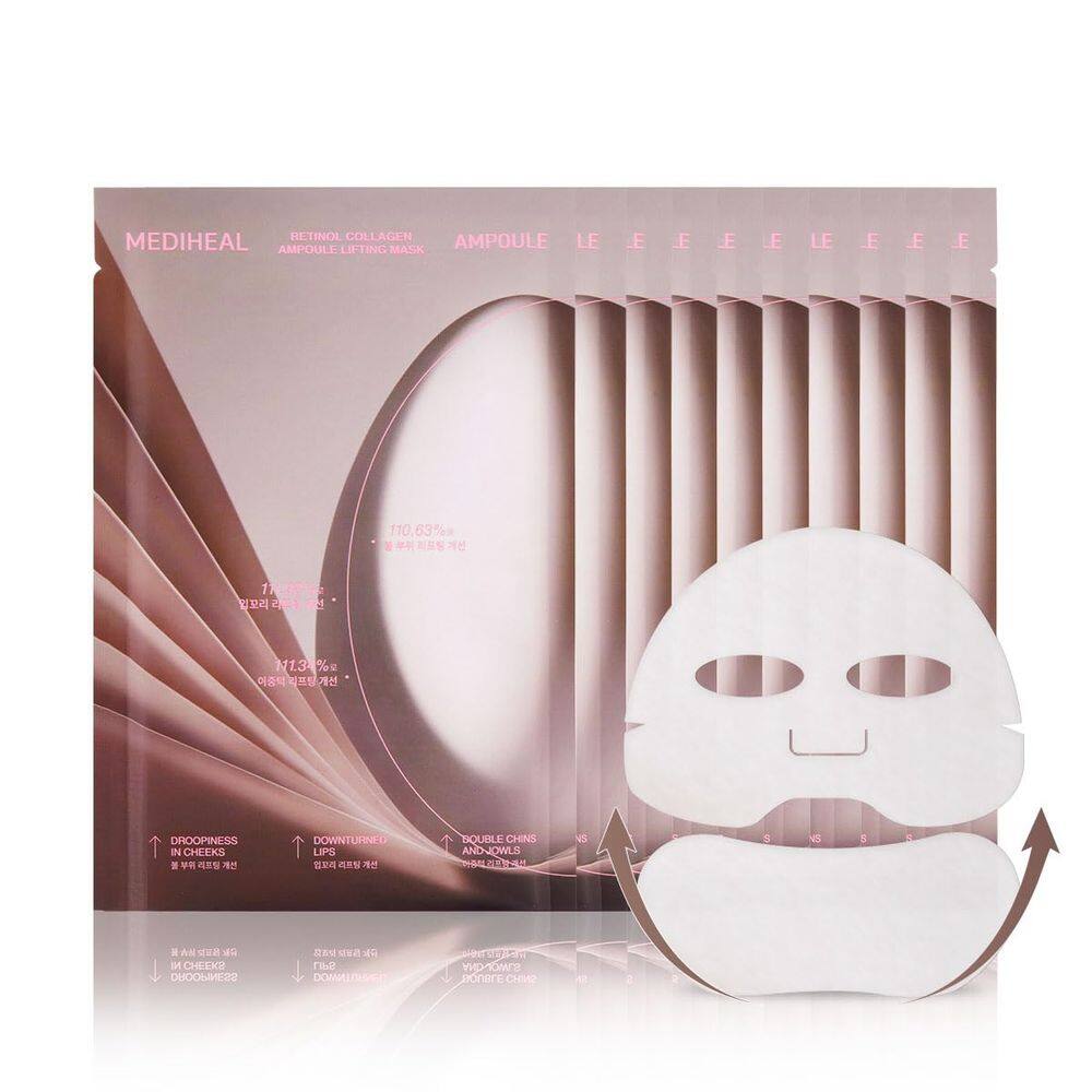 Máscara Mediheal Retinol Collagen Ampola Lifting Antienvelhecimento