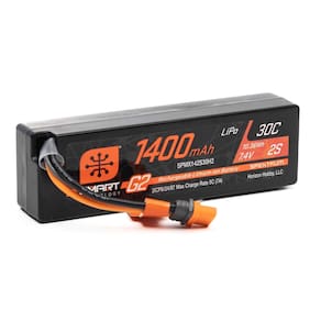 Bateria Spektrum SMART 1400mAh 2S 7,4 V G2 30C LiPo com IC2