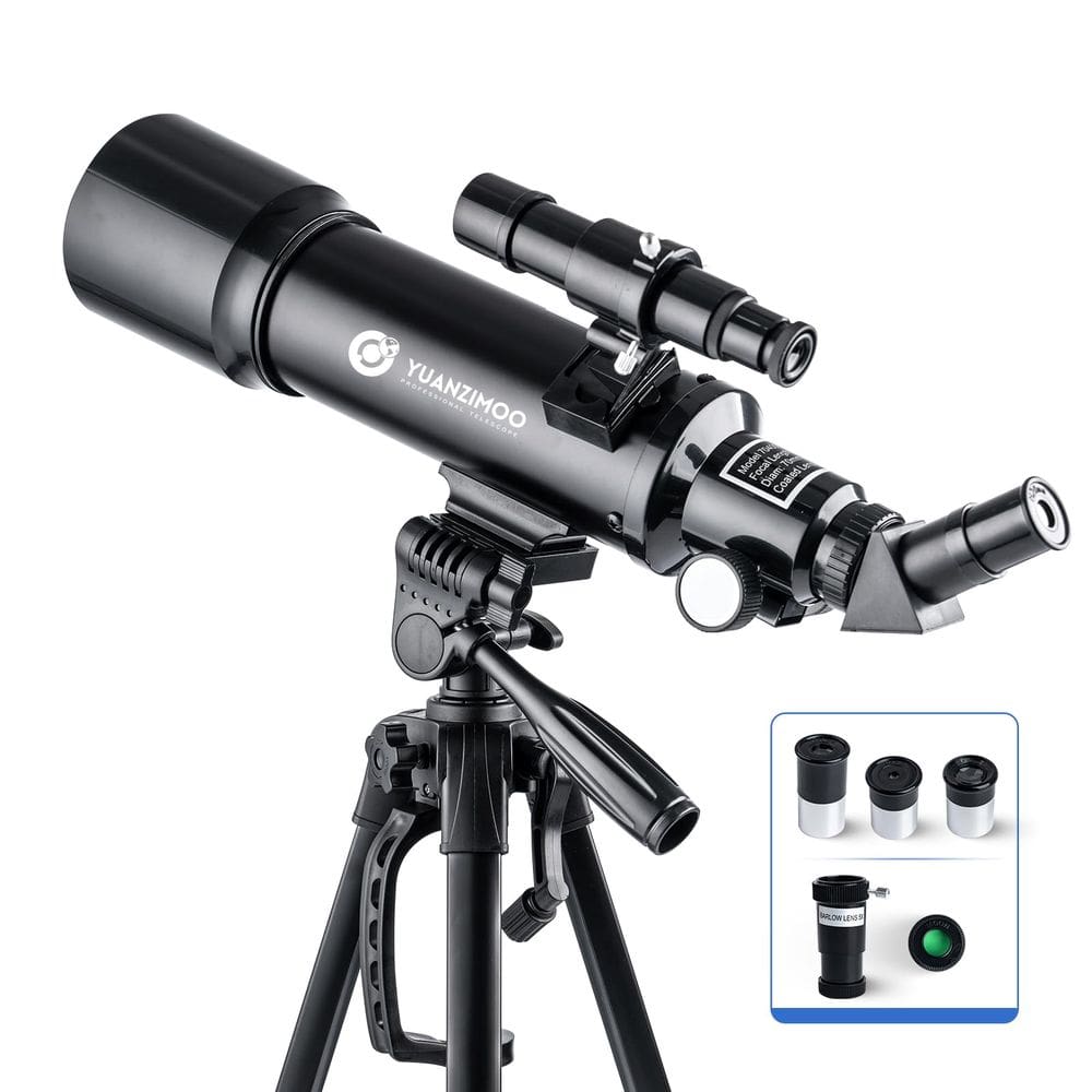Telescópio YUANZIMOO 70 mm de abertura de 400 mm de distância focal