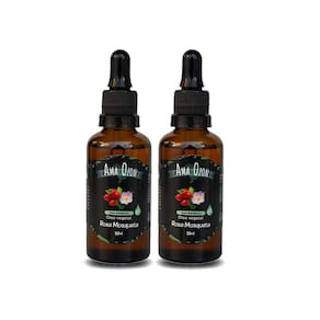 Kit 2 Óleo Puro Vegetal Rosa Mosqueta Clareador Mancha 50Ml