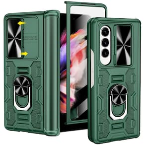 Capa VEGO para Samsung Galaxy Z Fold 3 com capa de câmera deslizante