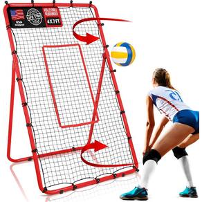 Rebote de voleibol ZEALFEEL 4x7 FT com estrutura e rede de aço