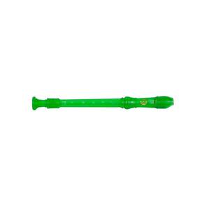 Flauta Doce Germanica Soprano Do Verde Transparente Dolphin