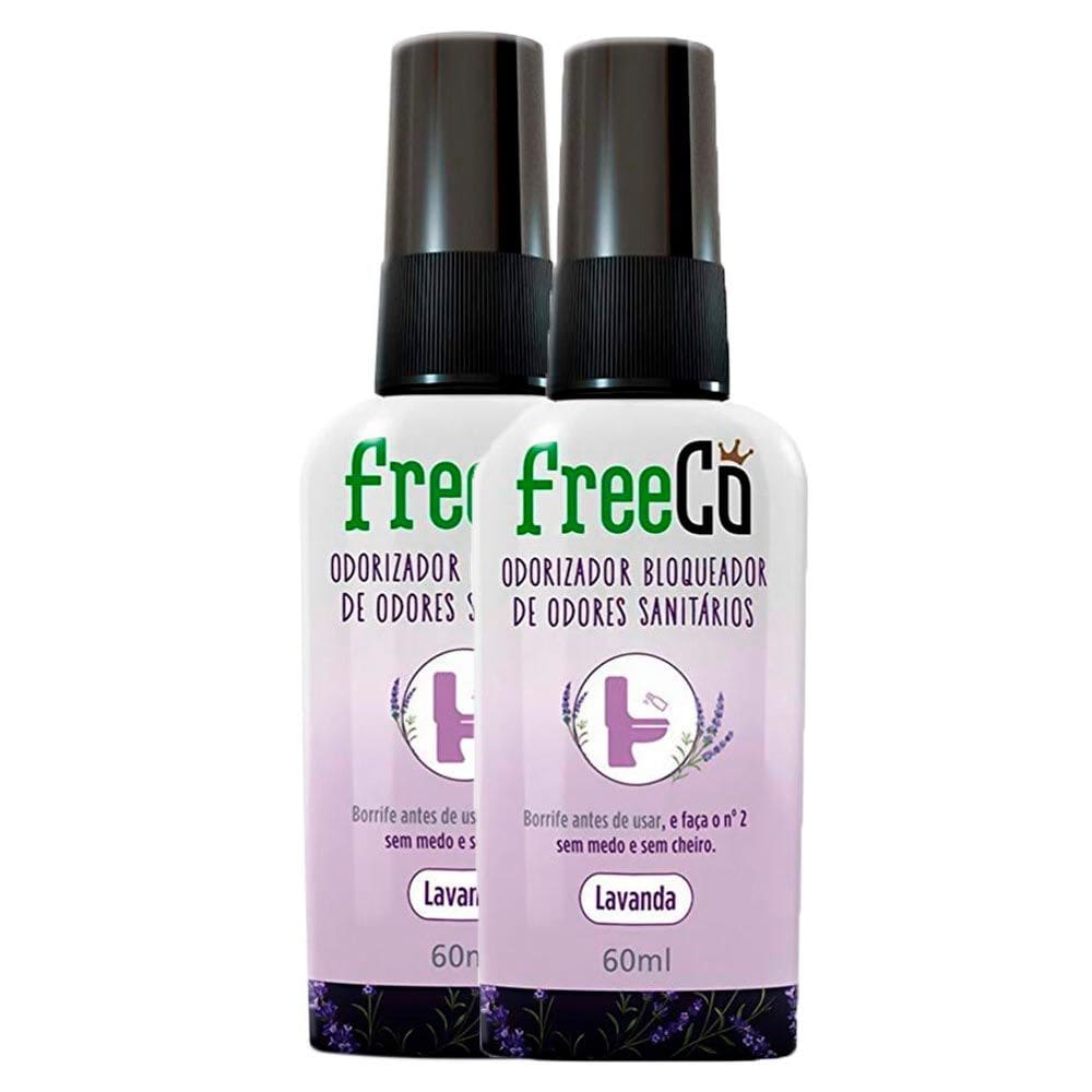 Kit 2 Bloqueador de Odores Sanitários FreeCô Lavanda 60ml