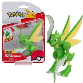Boneco de ação Pokémon Scyther Battle com Chop Attack 11cm