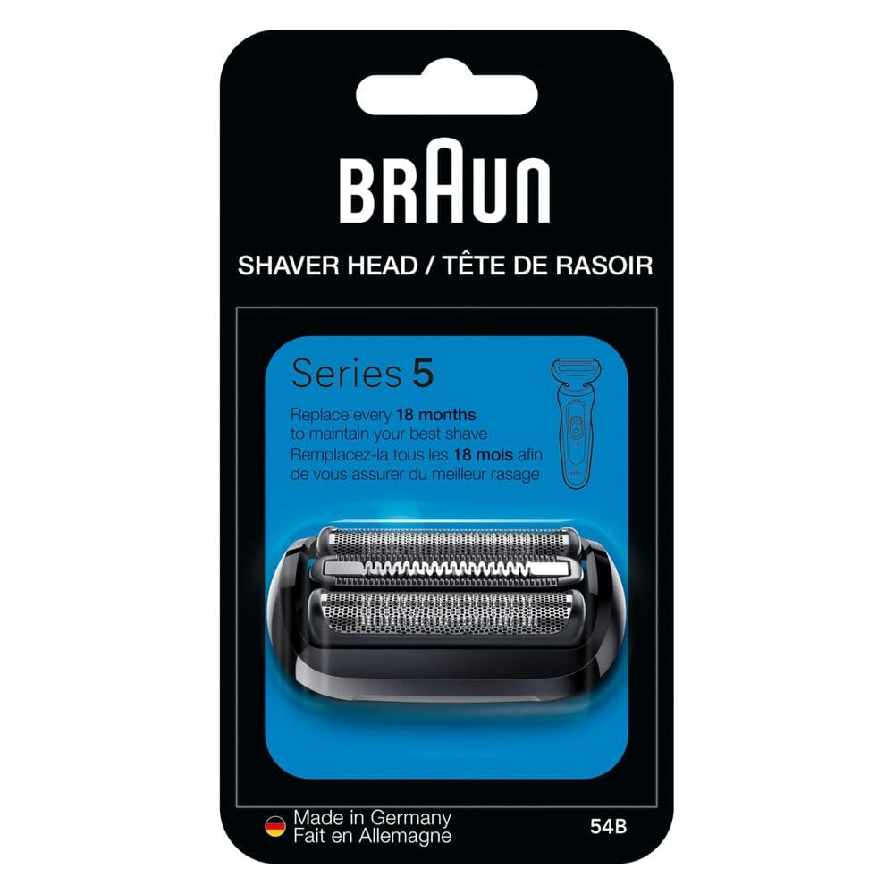 Cabeça de substituição Braun Series 5, máquina de barbear elétrica 54B preta