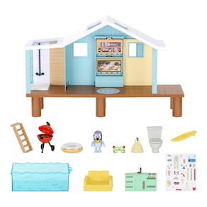 Cabine Playset Bluey Beach com boneco exclusivo e 10 peças