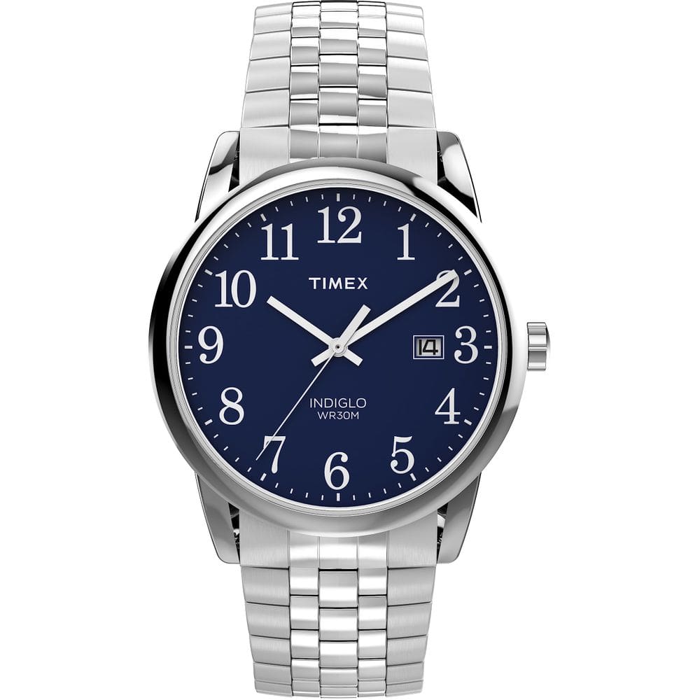 Relógio Timex Easy Reader Classic 38 mm prateado para homens
