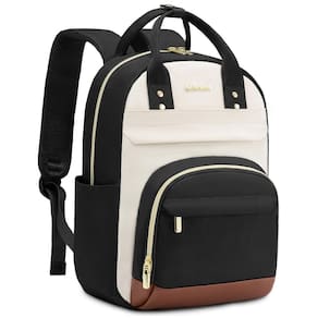 Mochila LOVEVOOK pequena para mulheres, mini fashion, bege, preta e marrom