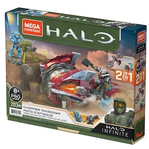 Conjunto de construção de veículos de brinquedo MEGA Halo Infinite Chopper Takedown