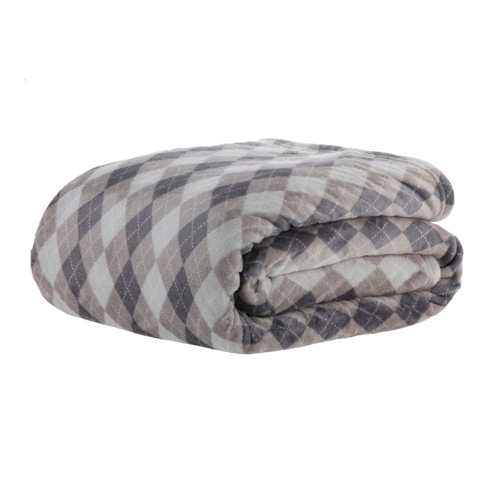 Cobertor Blanket Vintage Toque De Seda Estampado - Kacyumara - Argile - Queen