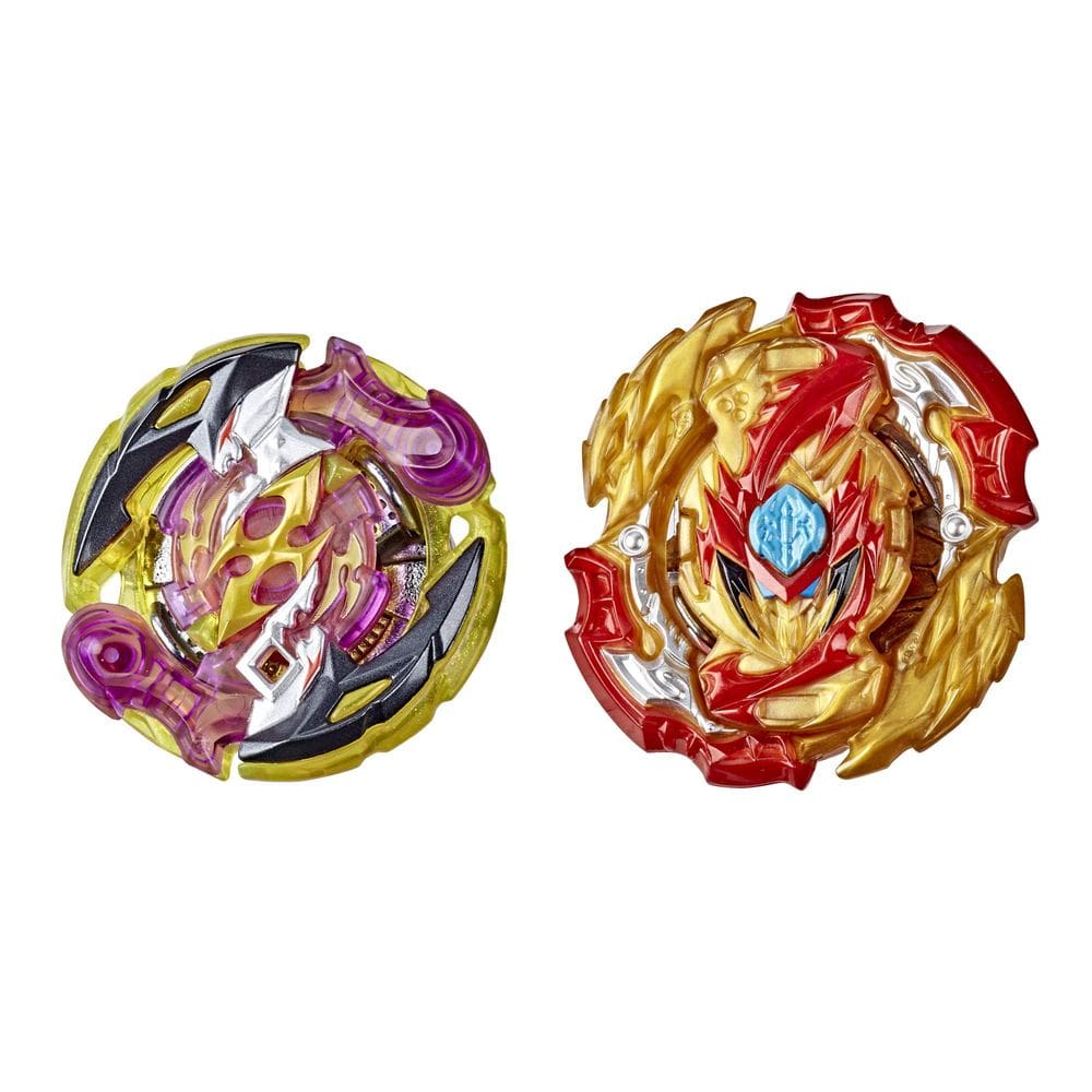 Pacote duplo Beyblade Burst Rise Hypersphere Lord Spryzen S5 e Roktavor R5-1
