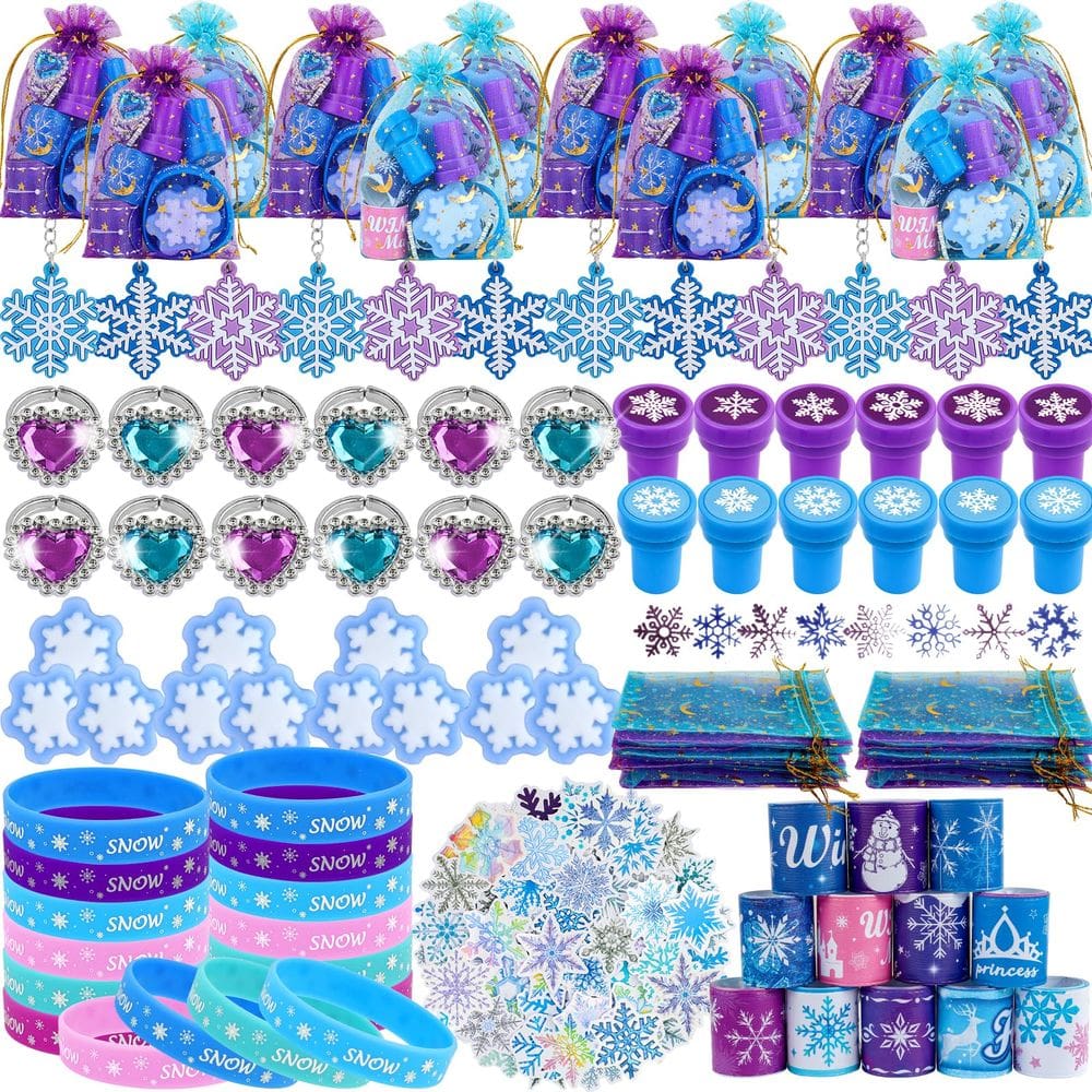 Conjunto de lembrancinhas de festa Mepmela Frozen Princess Birthday 134 unidades
