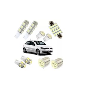 Kit Lâmpadas Led Gol Voyage G4 G5 G6 G7 Pingo Teto Placa Ré