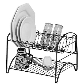 Escorredor De Louças Pratos Duplo Linha Black