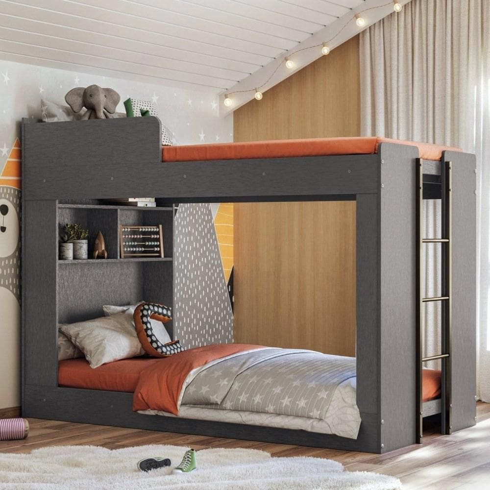 Beliche Montessoriana com Prateleira New Conect Grafite