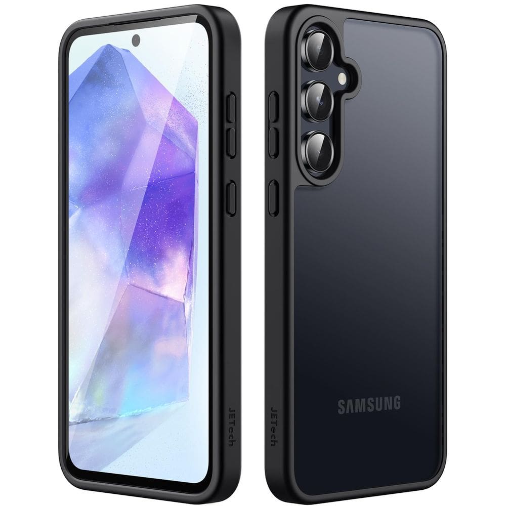 Capa de telefone JeTech Matte para Samsung Galaxy A55 5G preta