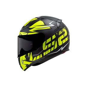 Capacete LS2 FF353 Rapid Cromo Preto e Amarelo