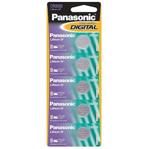 Kit 5x Baterias CR2025 3V Panasonic - Multiuso