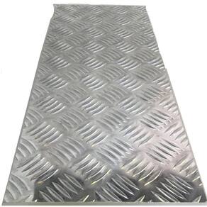 Chapa Aluminio Lavrada Xadrez 1000X500Mm Na Esp. De 1,2Mm