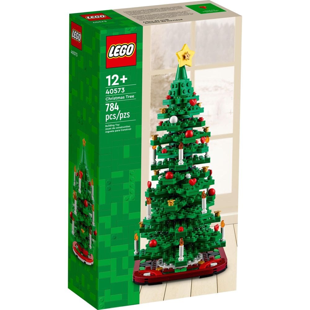 Árvore de Natal LEGO 40573 com 3 tamanhos e decorações