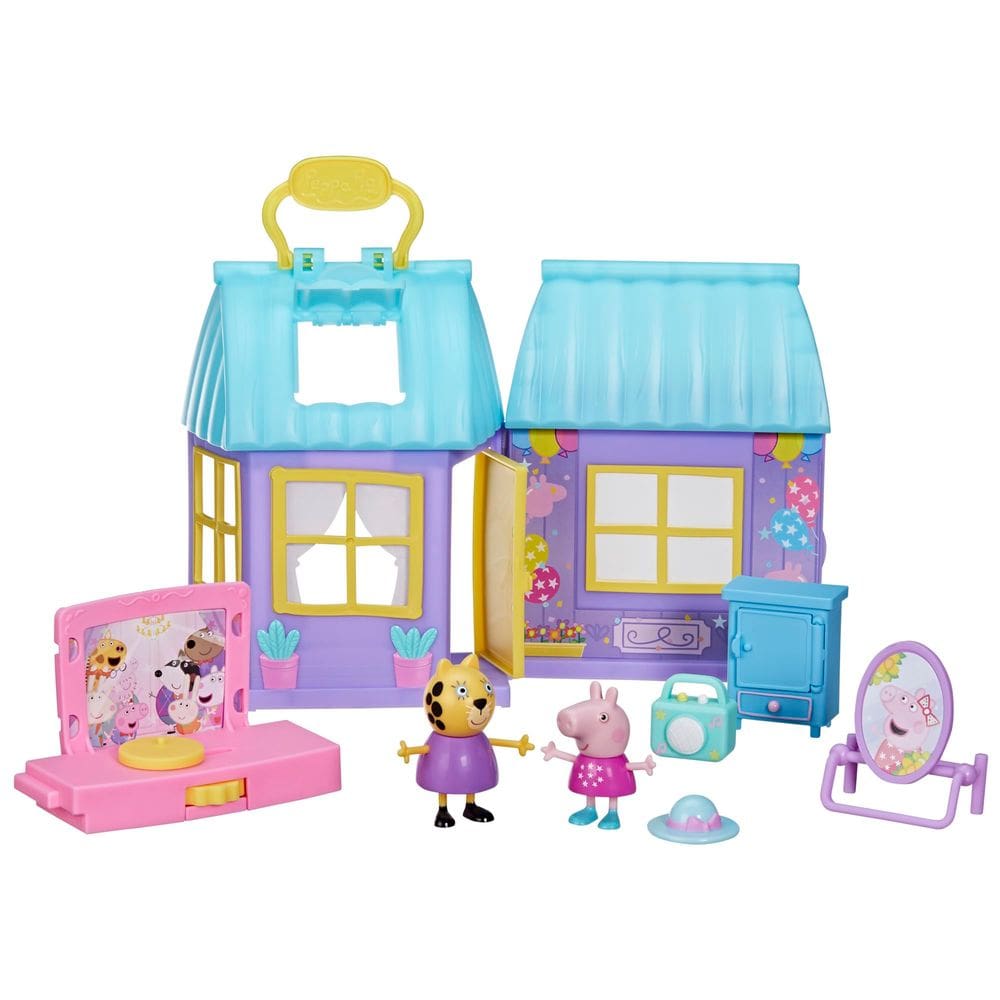 Conjunto de brinquedos Peppa Pig Peppa`s Dance Party com House 2 Figures 6 Acc