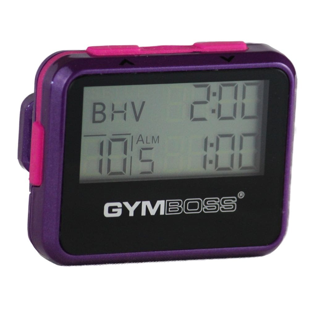Temporizador de intervalo e cronômetro Gymboss Violet/Pink Metallic