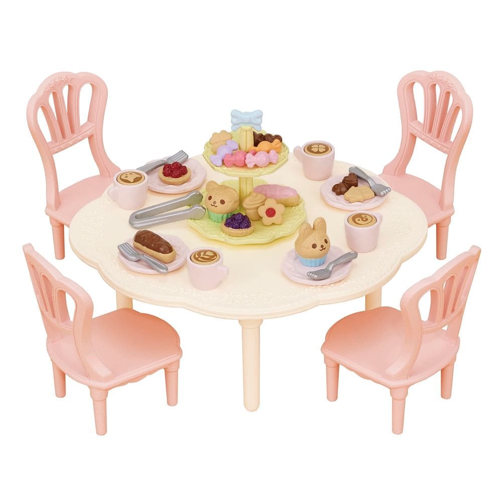 Conjunto de móveis de brinquedo Sylvanian Families Sweets Party Ka-426